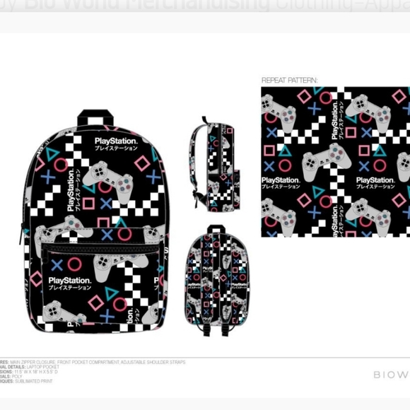 Playstation Check Backpack  by Bio World - Brand New in Package - Picture 5 of 5